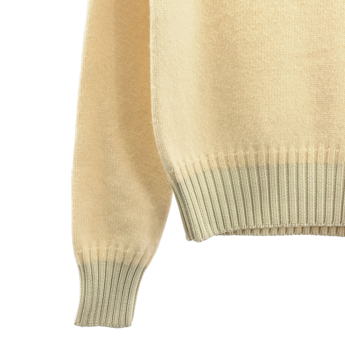 HERMES / エルメス カシミヤ リブシルク切替 タートルネックニット