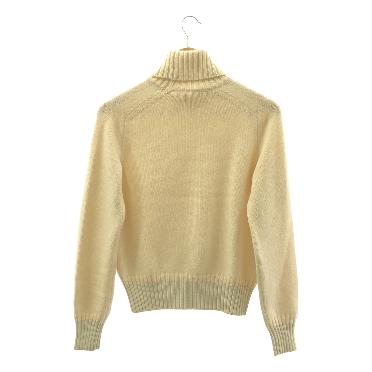 HERMES / エルメス カシミヤ リブシルク切替 タートルネックニット