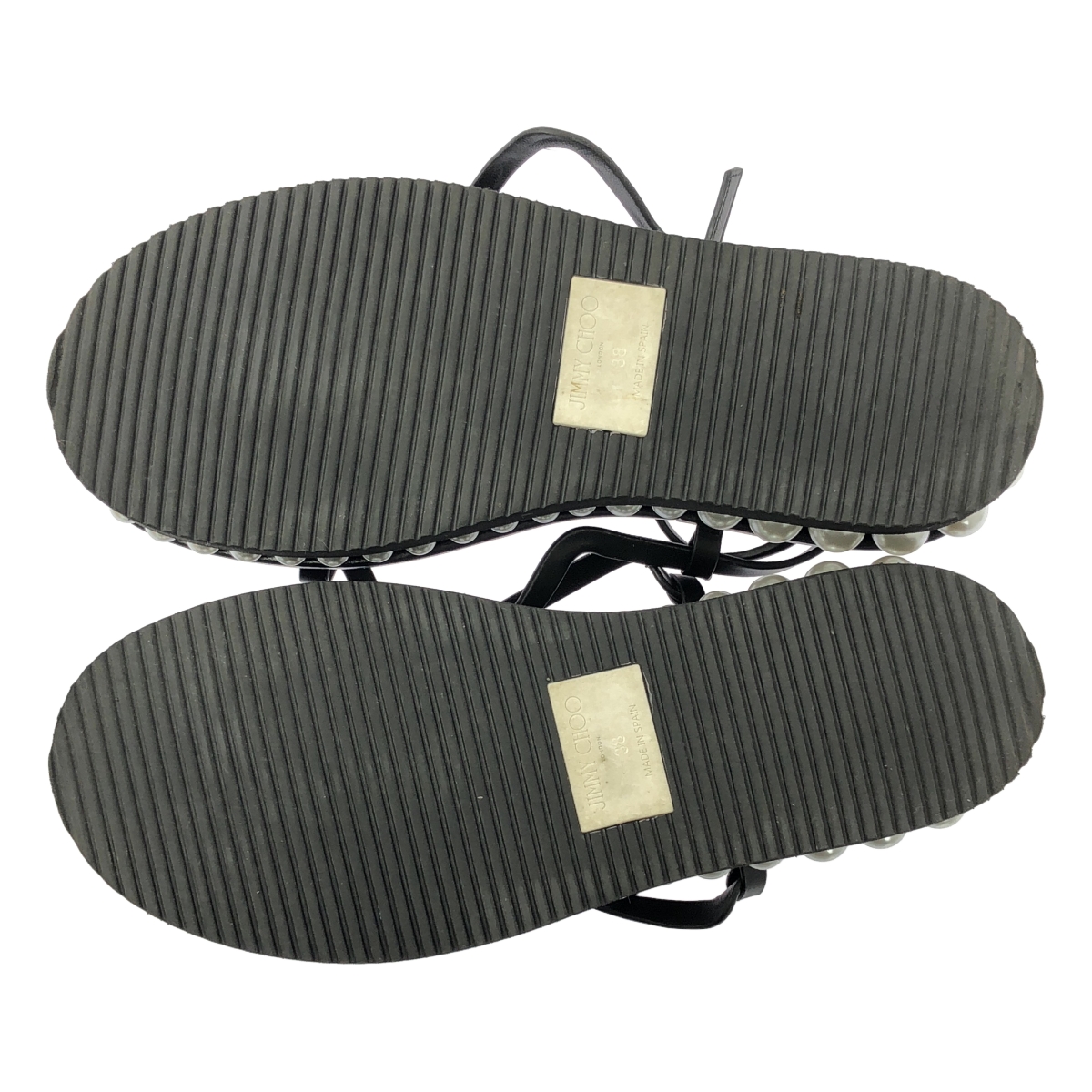 JIMMY CHOO / ジミーチュウ PINE FLAT パール フラット ストラップ サンダル