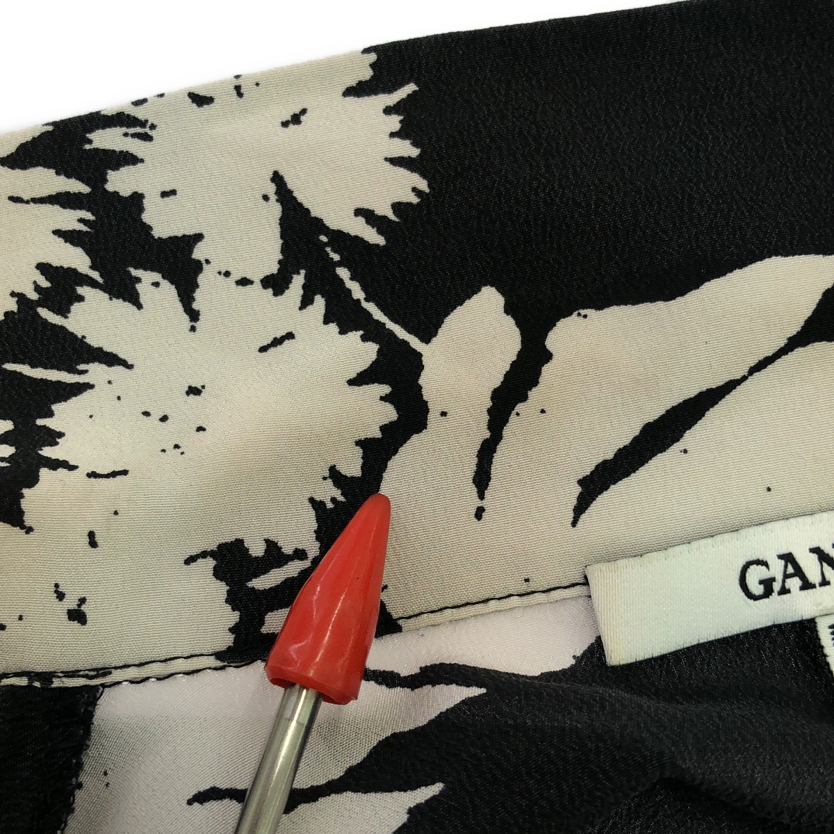 Ganni / ガニー シルク 柄 シャツ ブラウス