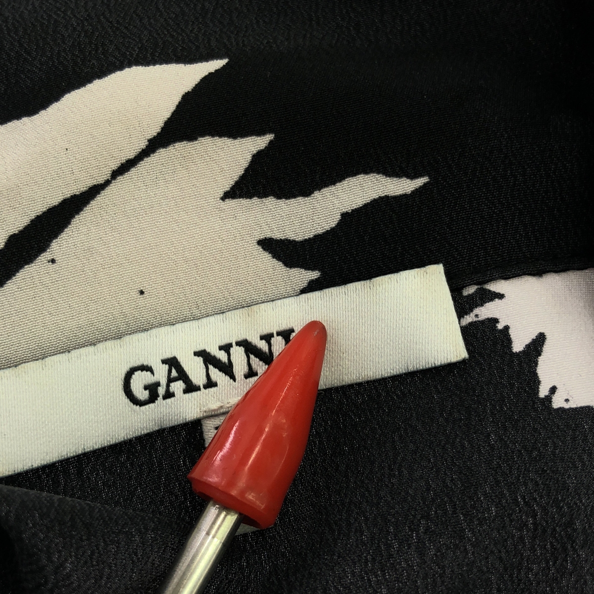 Ganni / ガニー シルク 柄 シャツ ブラウス