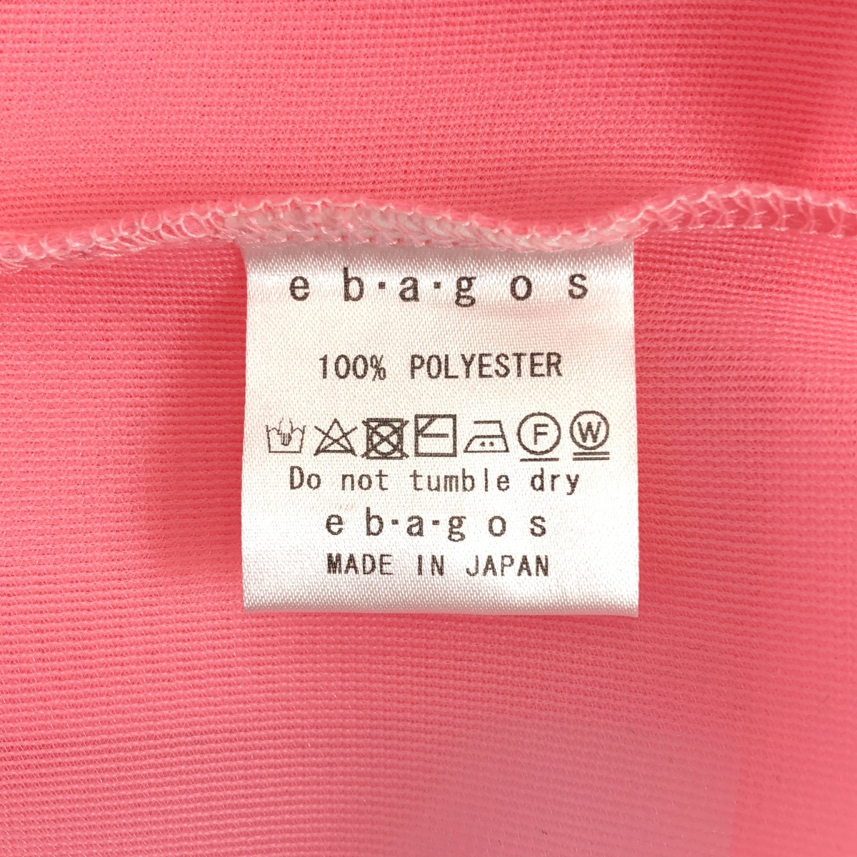 ebagos / エバゴス Wラッセル Big T-shirt / ロゴ シアー オーバー プルオーバー