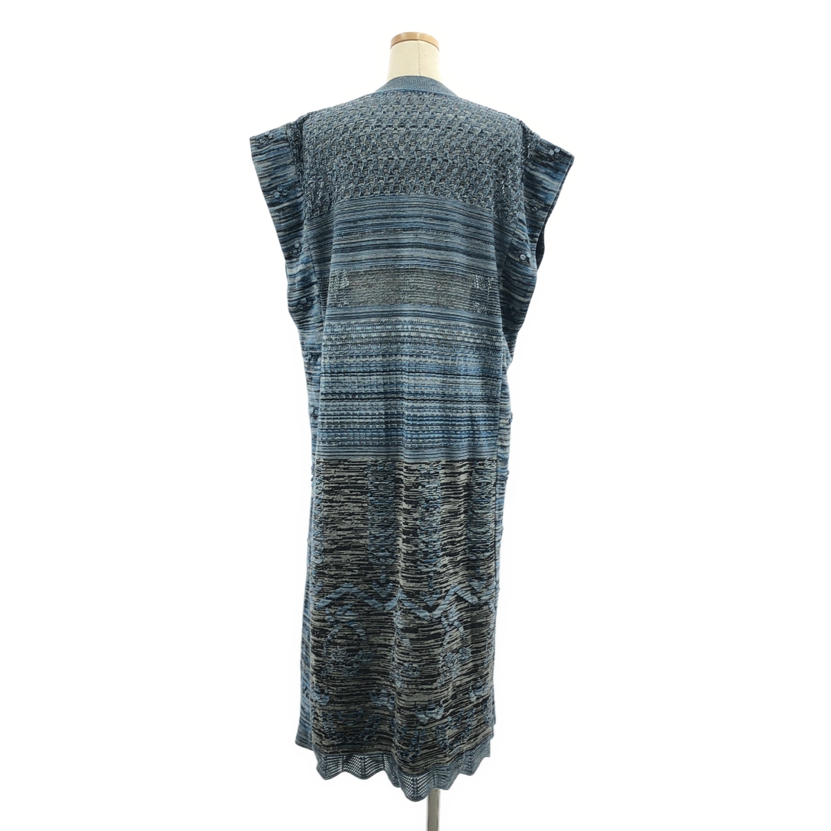 Mame Kurogouchi / マメクロゴウチ Multi-Pattern Sleeveless Knitted Dress ニットワンピース