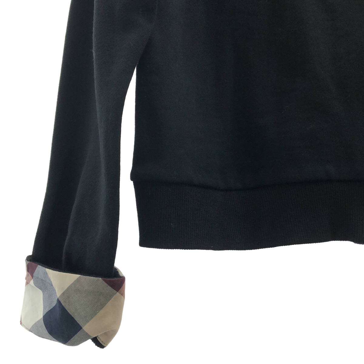 その他 袖裏チェック 吊り裏毛スウェット スナップボタン ブルゾン