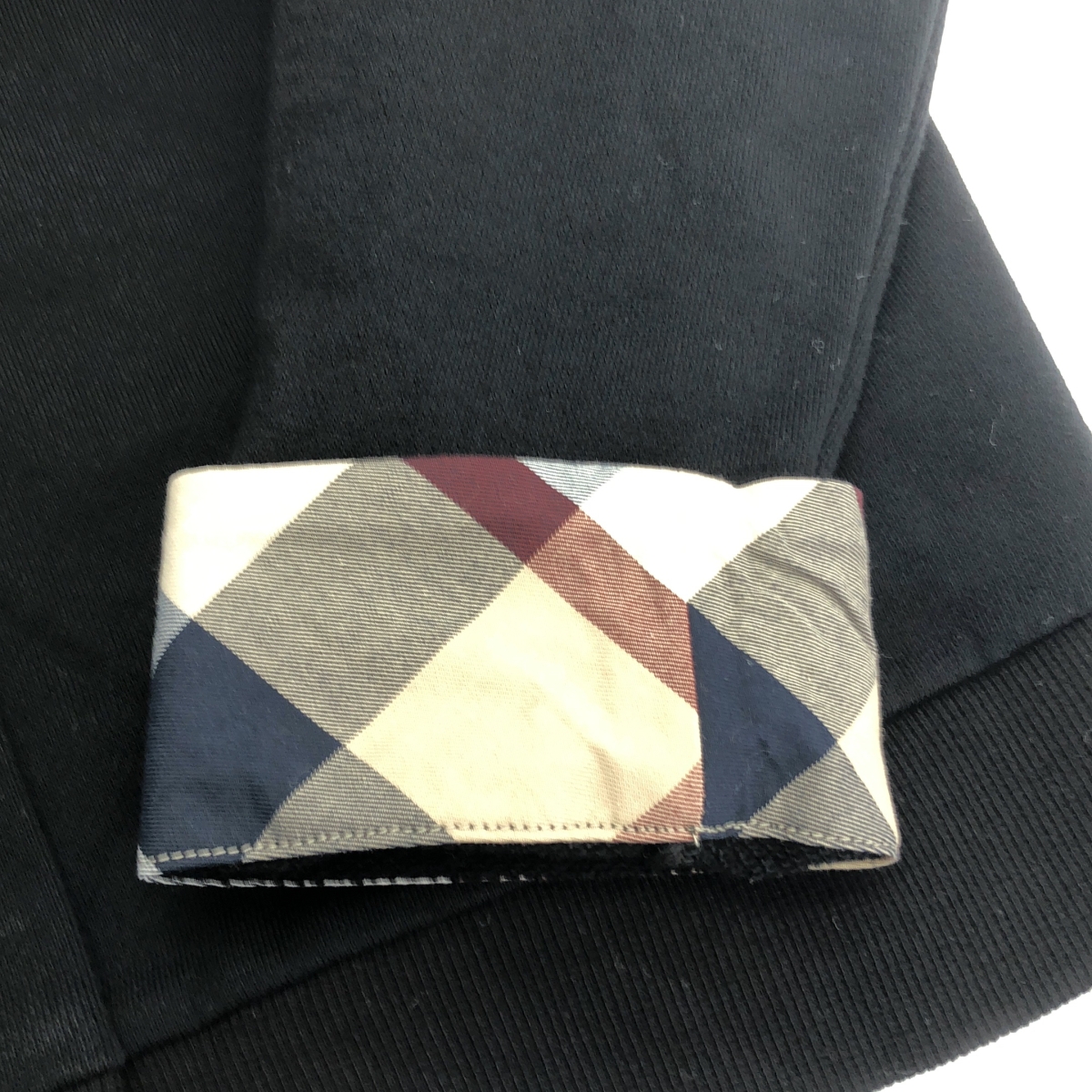 その他 袖裏チェック 吊り裏毛スウェット スナップボタン ブルゾン