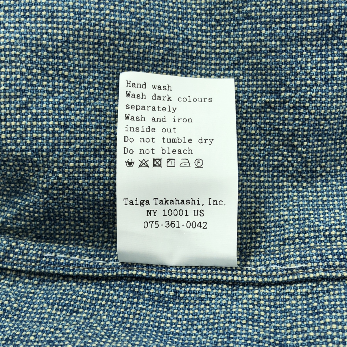 TAIGA TAKAHASHI / タイガタカハシ Palaka Jacket Lot .319 Ozone Bleach / パラカ ジャケット