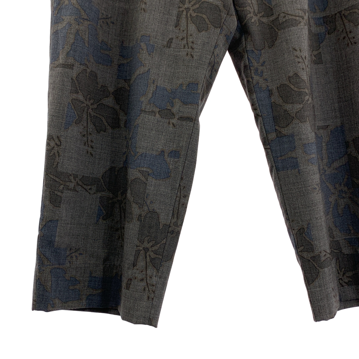 kolor / カラー セットアップ / ウール フラワープリント ダブル テーラードジャケット / タック イージースラックス