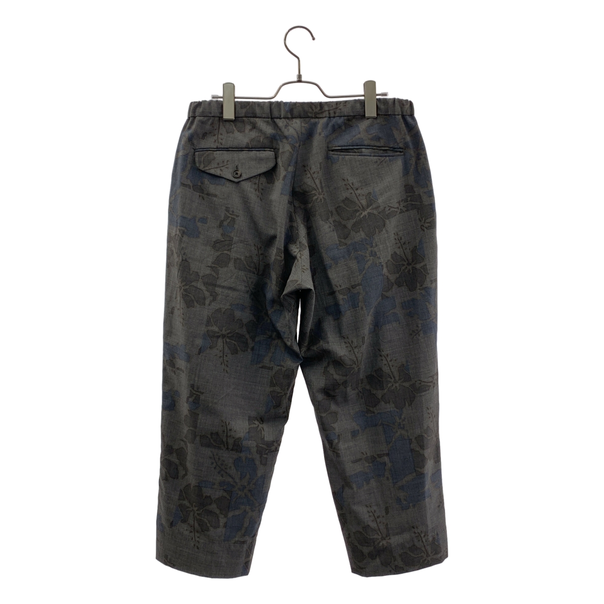 kolor / カラー セットアップ / ウール フラワープリント ダブル テーラードジャケット / タック イージースラックス