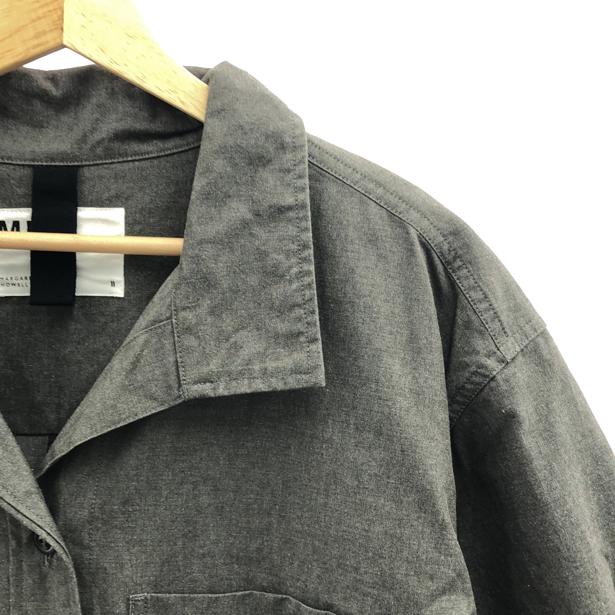 MHL. / エムエイチエルマーガレットハウエル MELANGE COTTON CHAMBRAY OP メランジコットン シャンブレー ワンピース