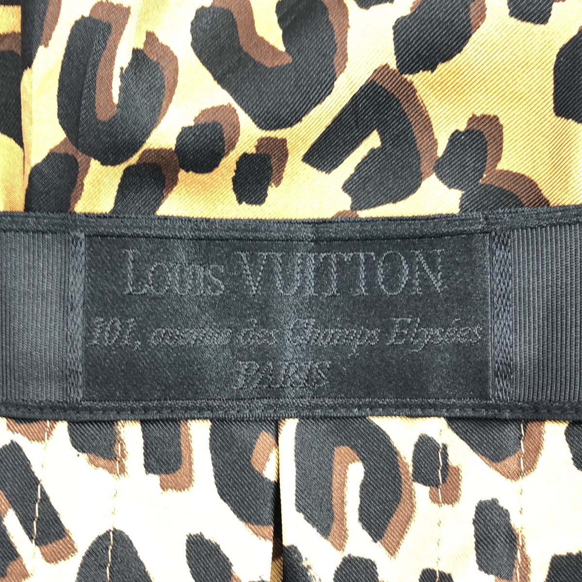 Louis Vuitton / ルイヴィトン レオパード シルク フレアスカート