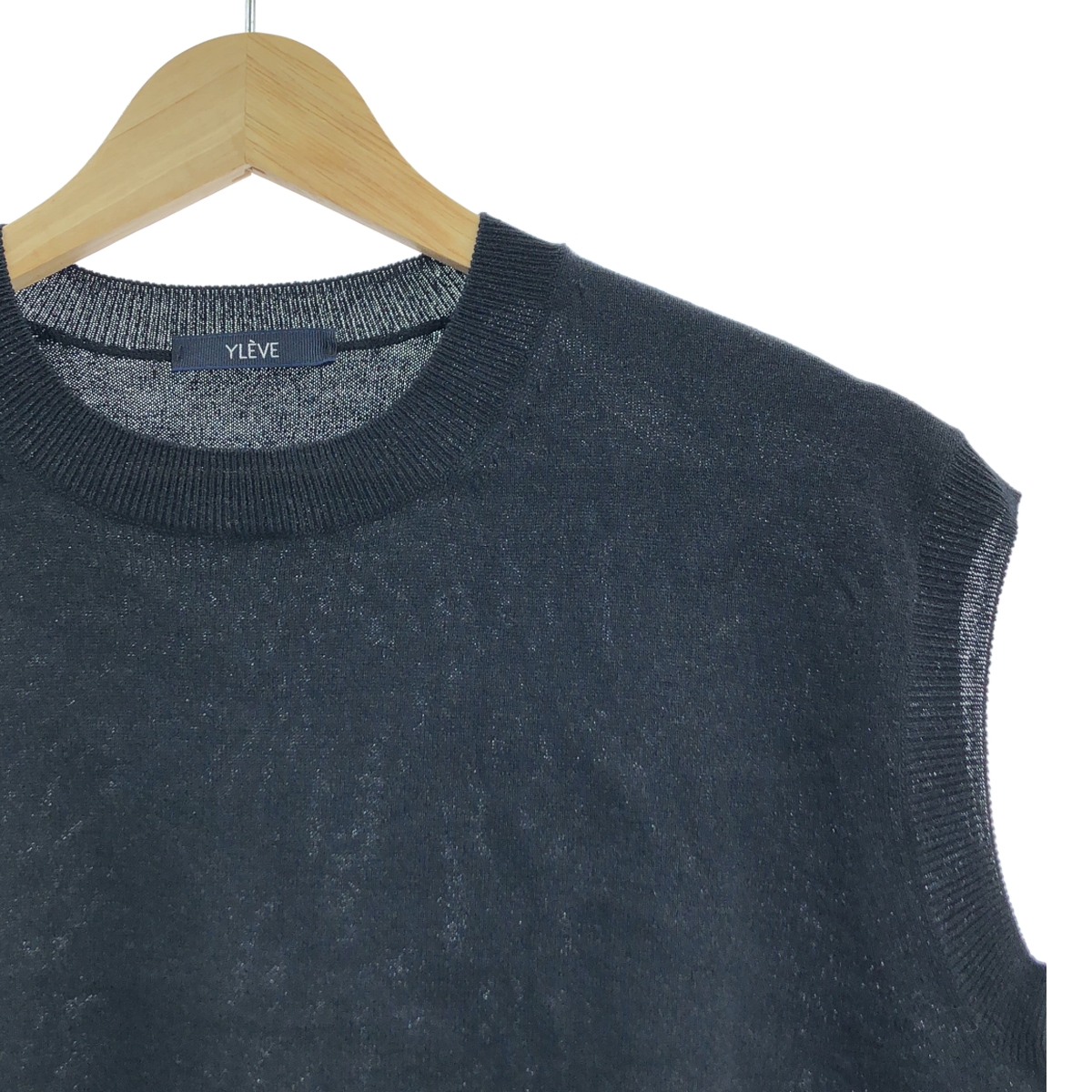 YLEVE / イレーヴ アンサンブル / ペーパー コットン カーディガン ノースリーブ トップス