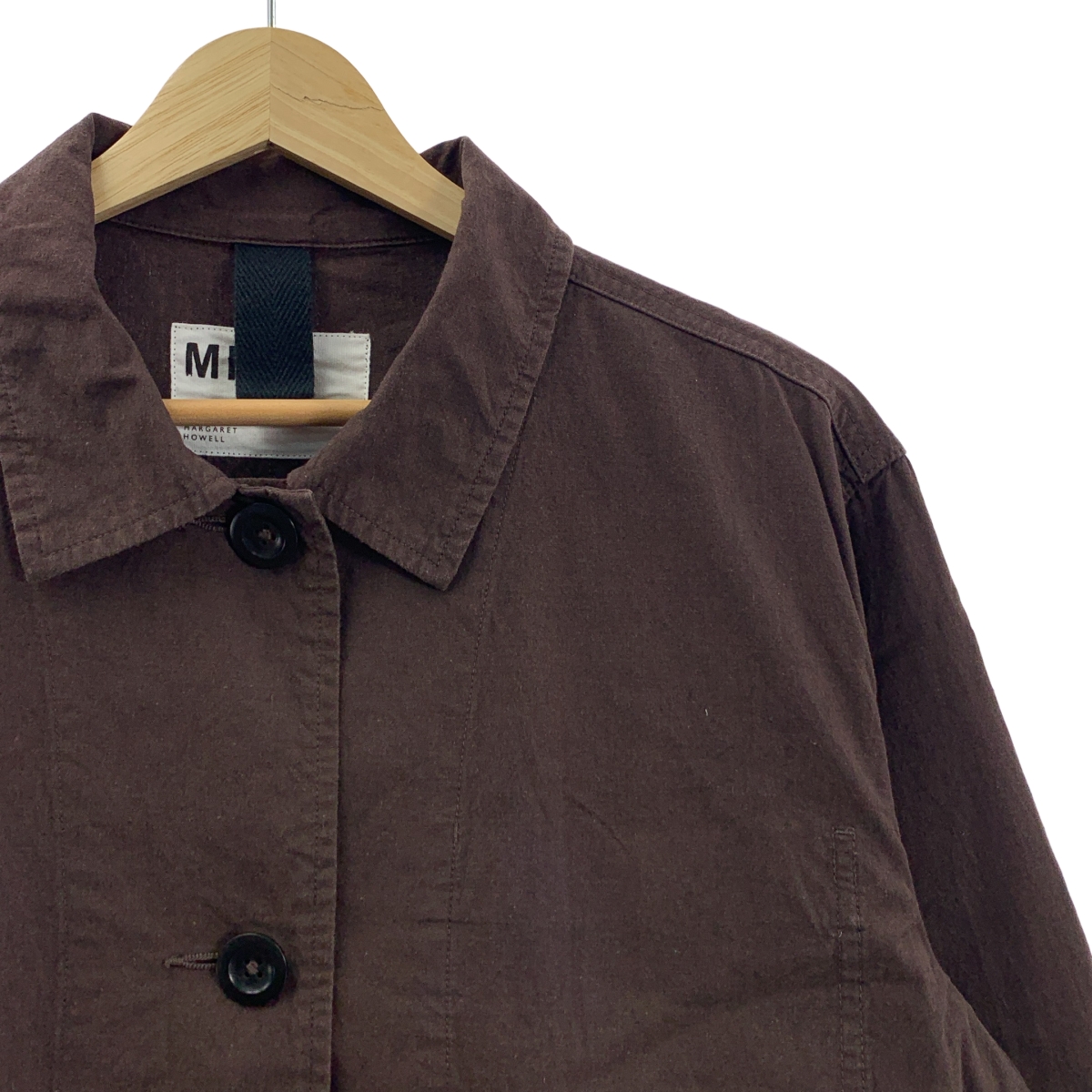 MHL. / エムエイチエルマーガレットハウエル OVERDYE MELANGE COTTON LINEN コットン リネン ジャケット