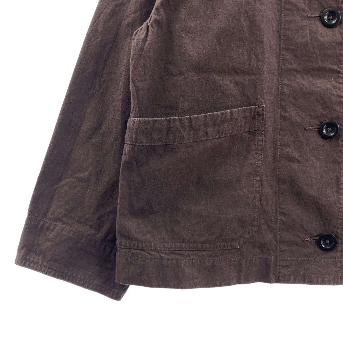 MHL. / エムエイチエルマーガレットハウエル OVERDYE MELANGE COTTON LINEN コットン リネン ジャケット