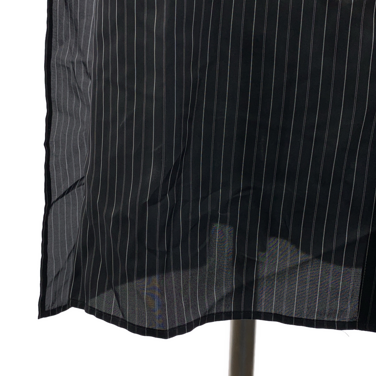 YOHJI YAMAMOTO POUR HOMME / ヨウジヤマモトプールオム CU ST MESSAGE SCARF BLOUSE / ストライプ ロゴ 変形 オーバーシルエット シャツ