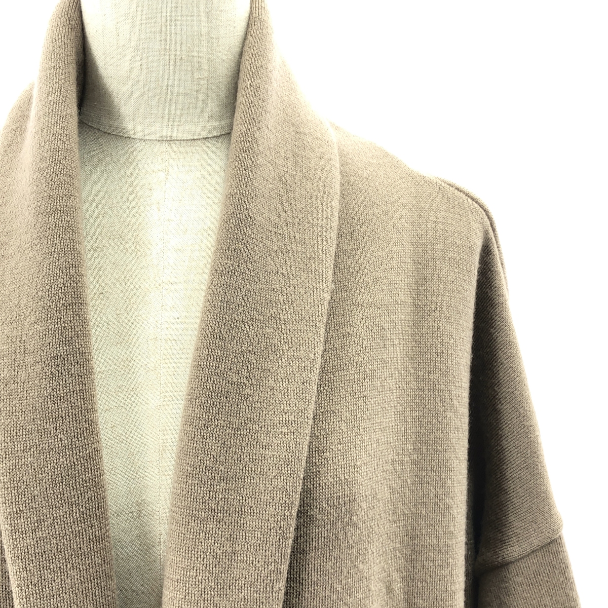 MUSE de Deuxieme Classe / ミューズドゥーズィーエムクラス スムースニットガウンコート