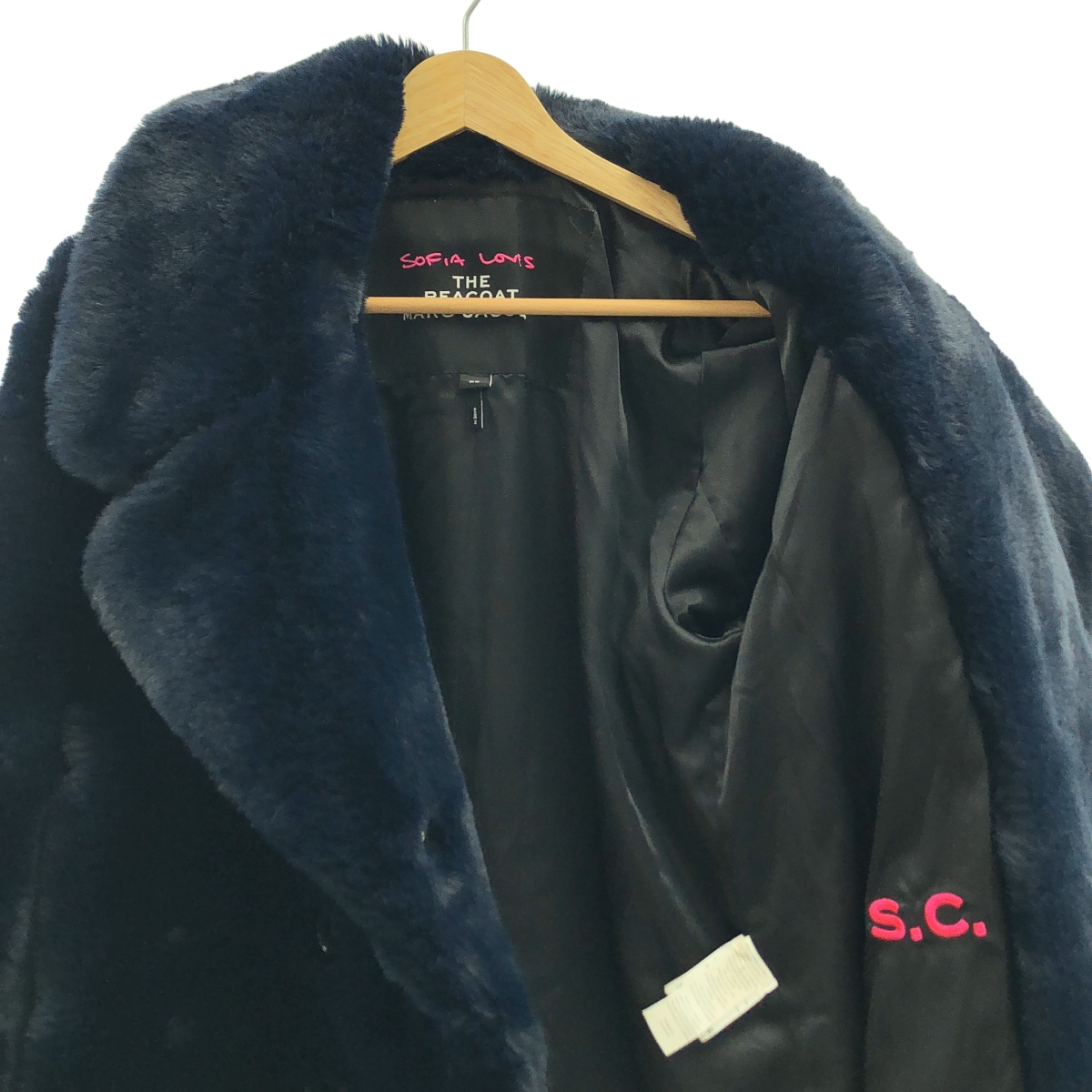MARC JACOBS / マークジェイコブス Sofia Loves Faux Fur Coat フェイクファー ダブル コート