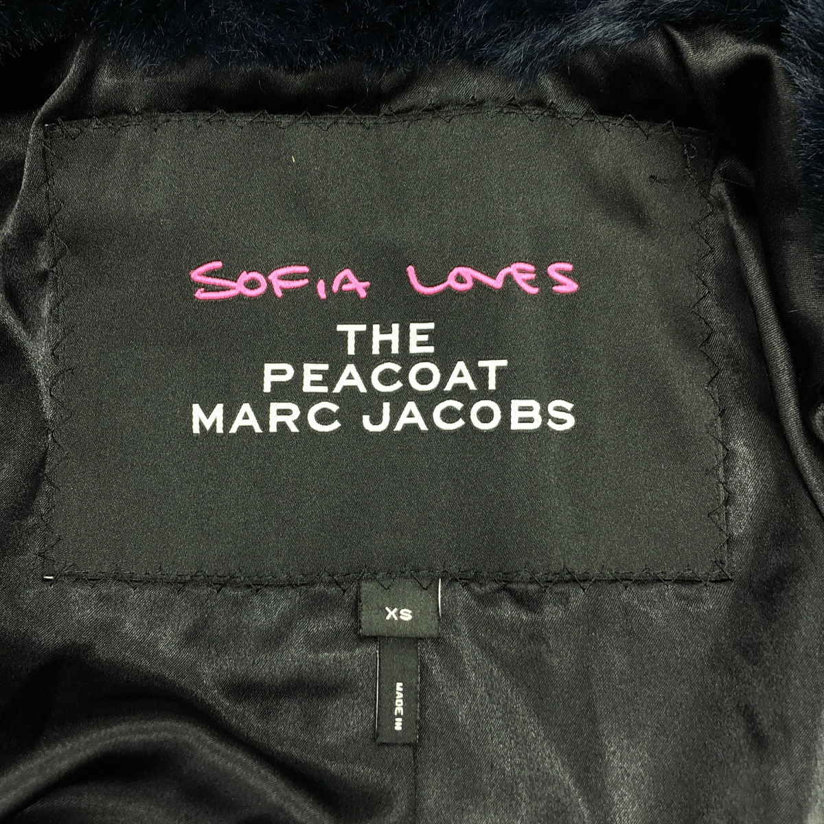 MARC JACOBS / マークジェイコブス Sofia Loves Faux Fur Coat フェイクファー ダブル コート