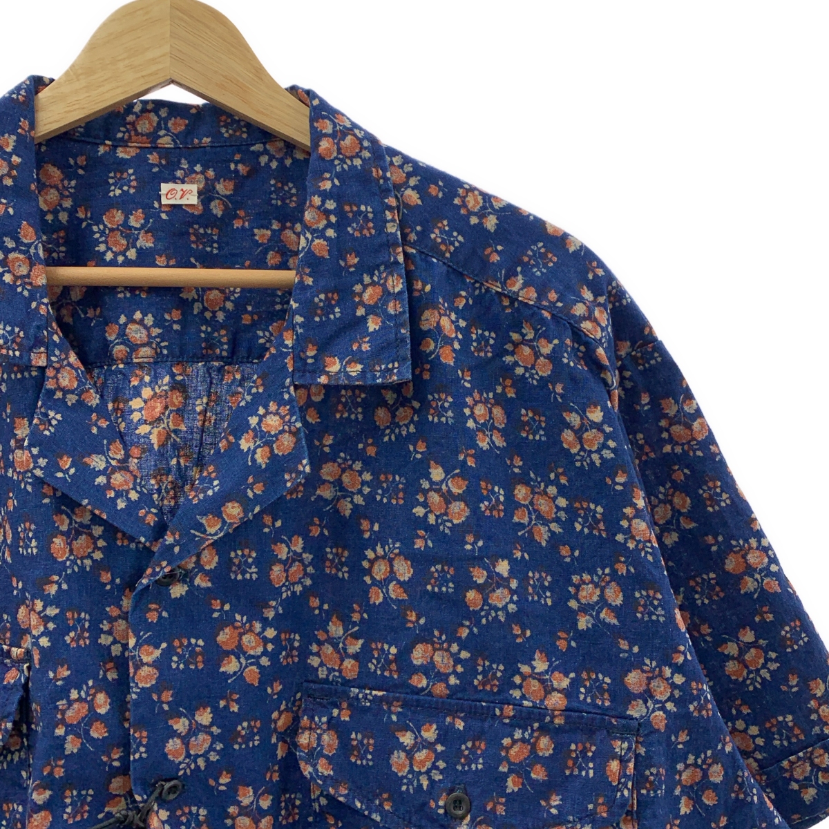 OUTIL / ウティ CHEMISIER COLETTA S/S SHIRT フラワープリント 半袖 コットンリネン シャツ 花柄
