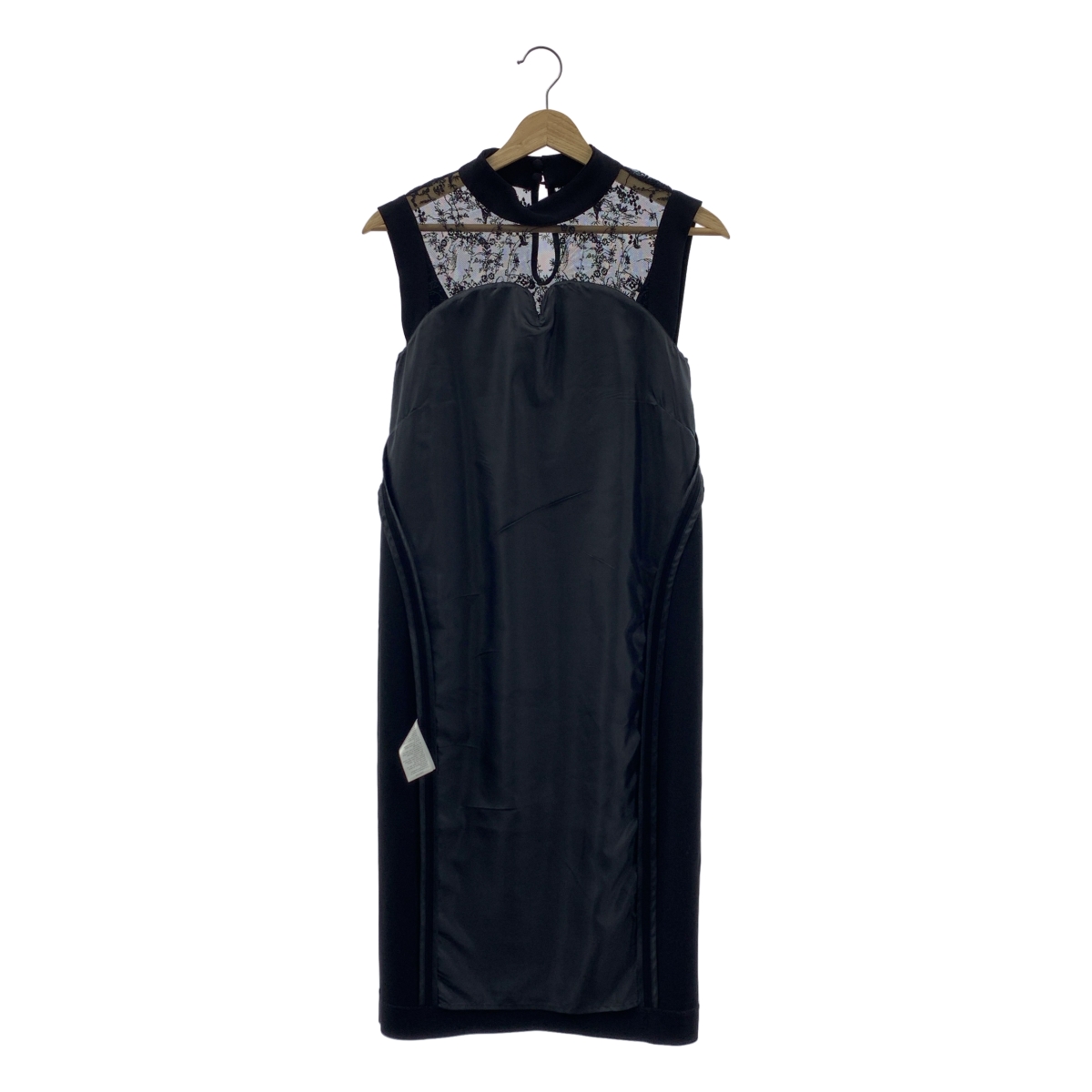 Mame Kurogouchi / マメクロゴウチ Acetate Polyester Floral Lace-Collar Sleeveless Dress / フラワー エンブロイダリー レース ドレス ワンピース / 裏地付き