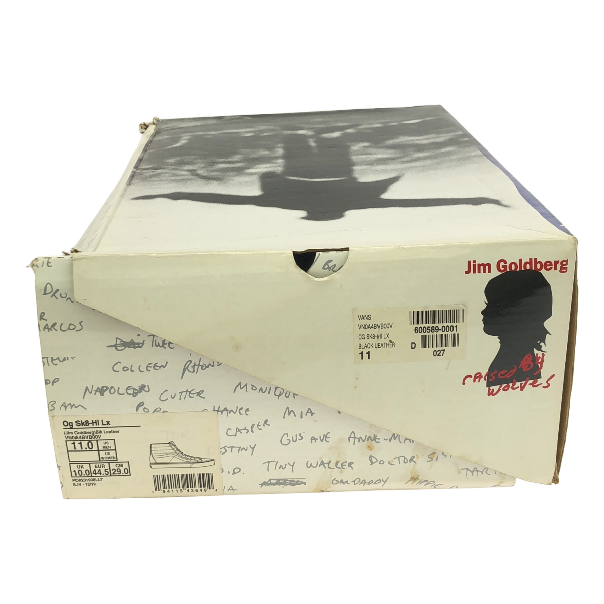 VANS / バンズ ×Jim Goldberg OG SK8-HI LX レザー スケートハイ ジム・ゴールドバーグ