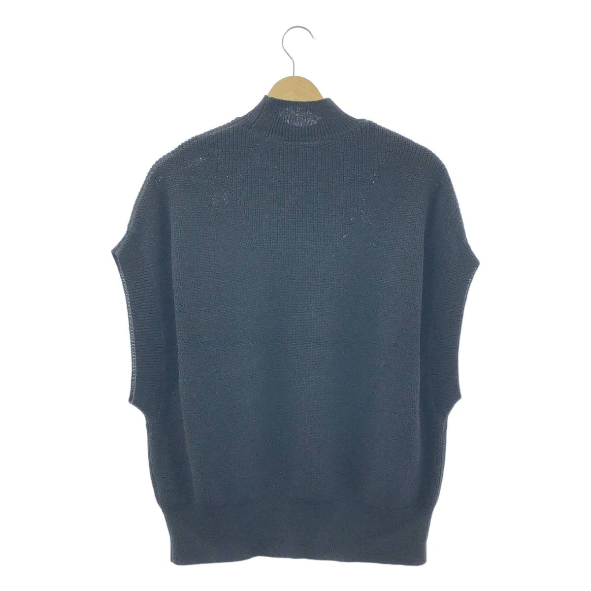 yuni IS LIKE A FLOWER TO ME / ユニ 強撚 コットンニット ハイネックベスト