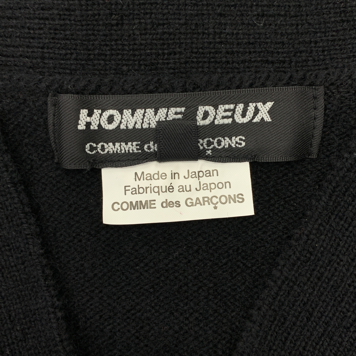 COMME des GARCONS HOMME DEUX / コムデギャルソンオムドゥ ドット ウール Vネックニット カーディガン