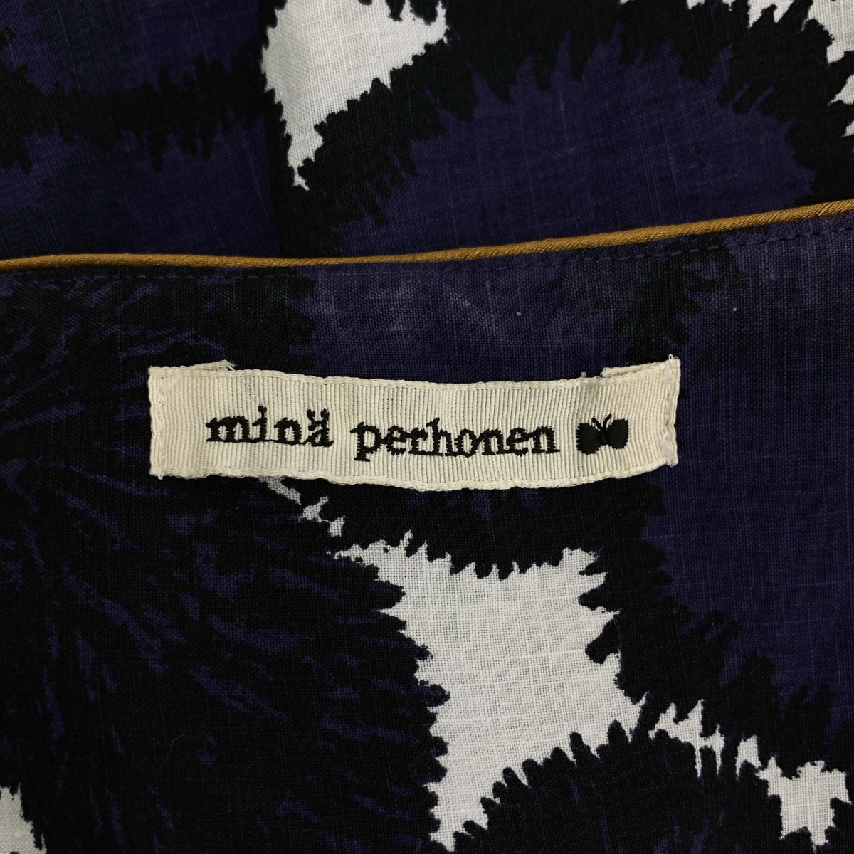 mina perhonen / ミナペルホネン sumile リネン ギャザー プルオーバー 半袖ブラウス