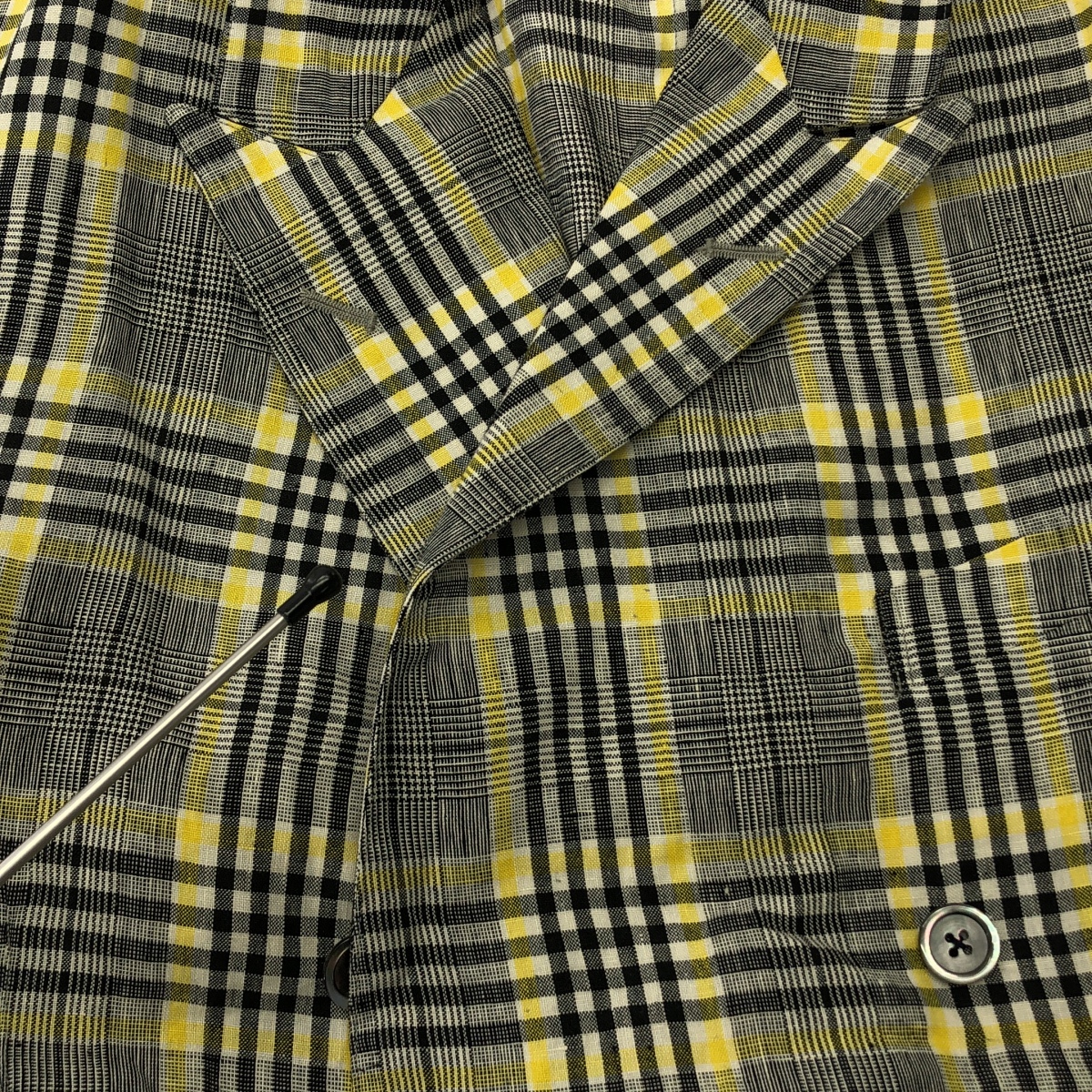 JUN MIKAMI / ジュンミカミ リネン チェック柄 テーラードジャケット