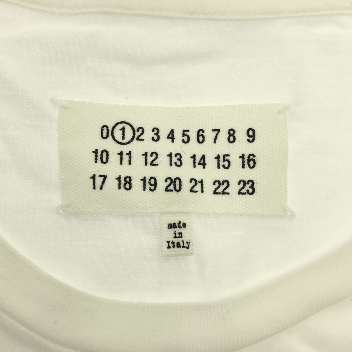 Maison Margiela / メゾンマルジェラ コットン クルーネック シャーリングTシャツ