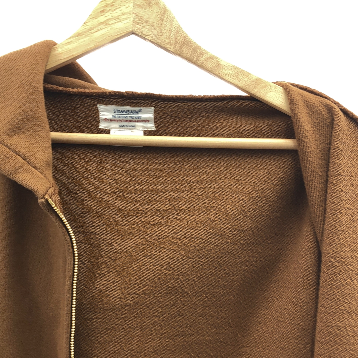 STAMMBAUM / シュタンバウム SUVIN COTTON スウェット ジップパーカー