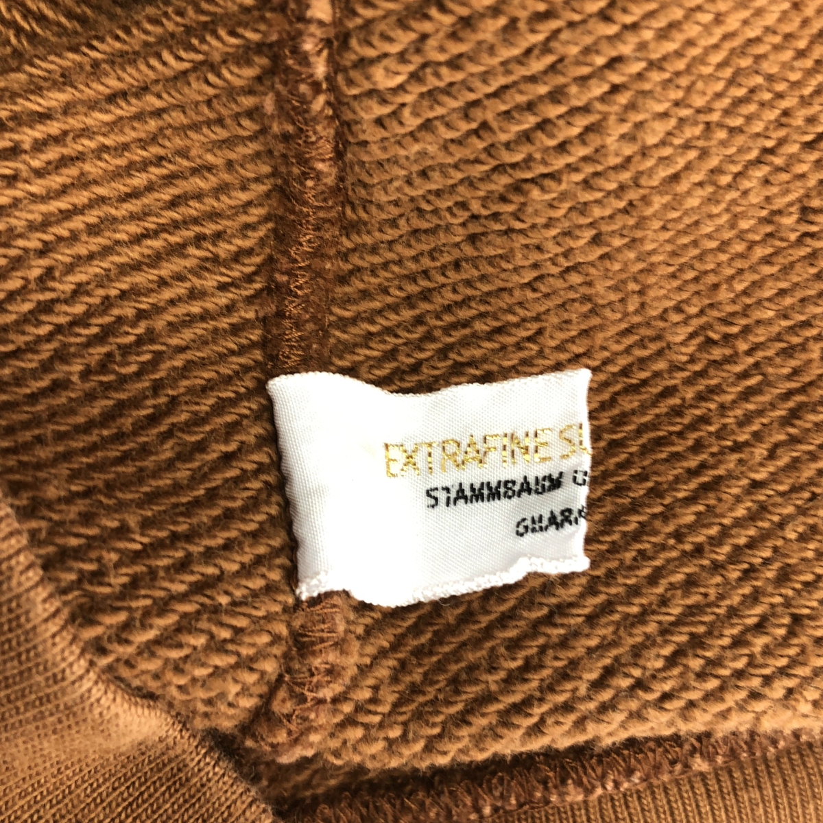 STAMMBAUM / シュタンバウム SUVIN COTTON スウェット ジップパーカー