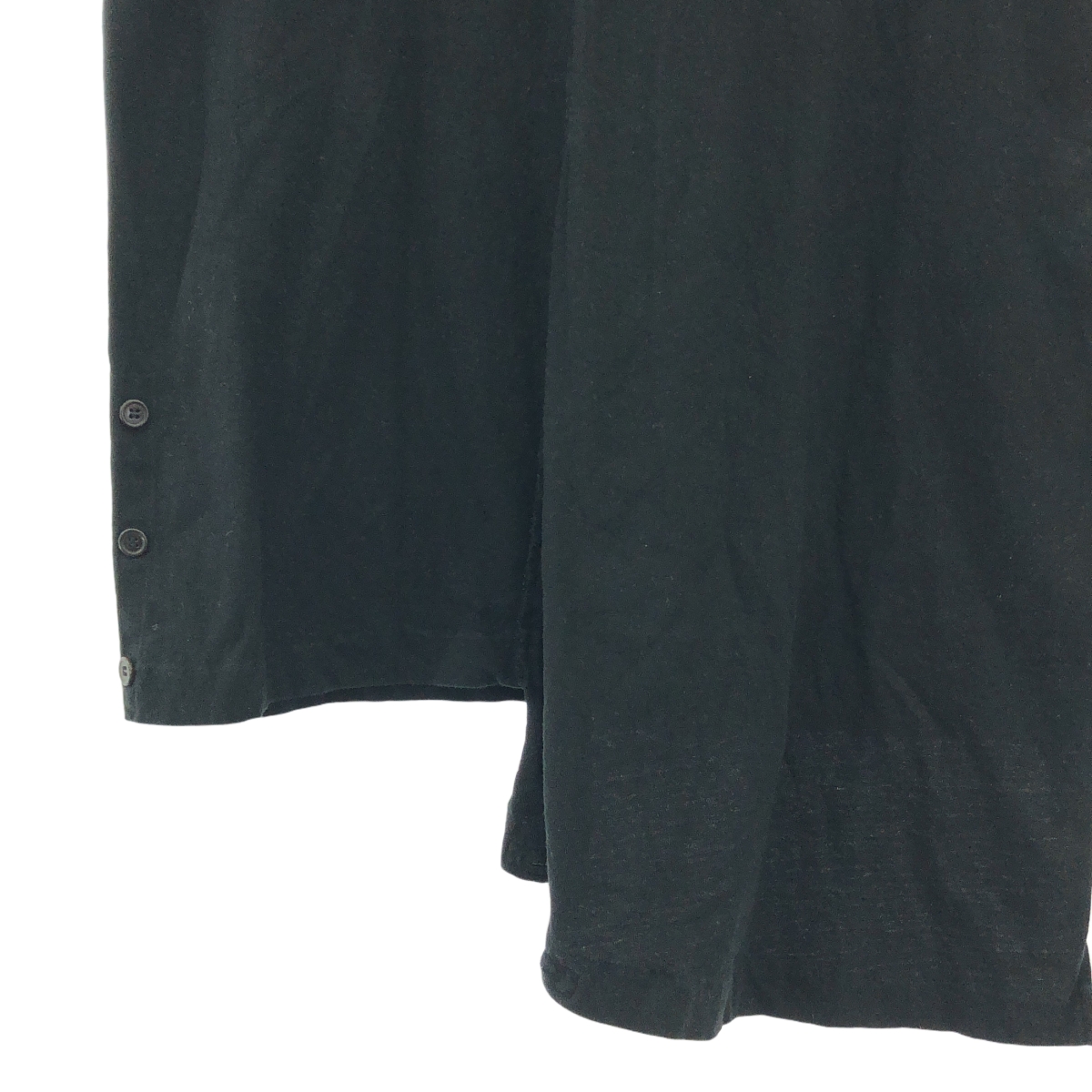 REGULATION Yohji Yamamoto / レギュレーションヨウジヤマモト 再構築 変形 アシンメトリー ロングカットソー Tシャツ