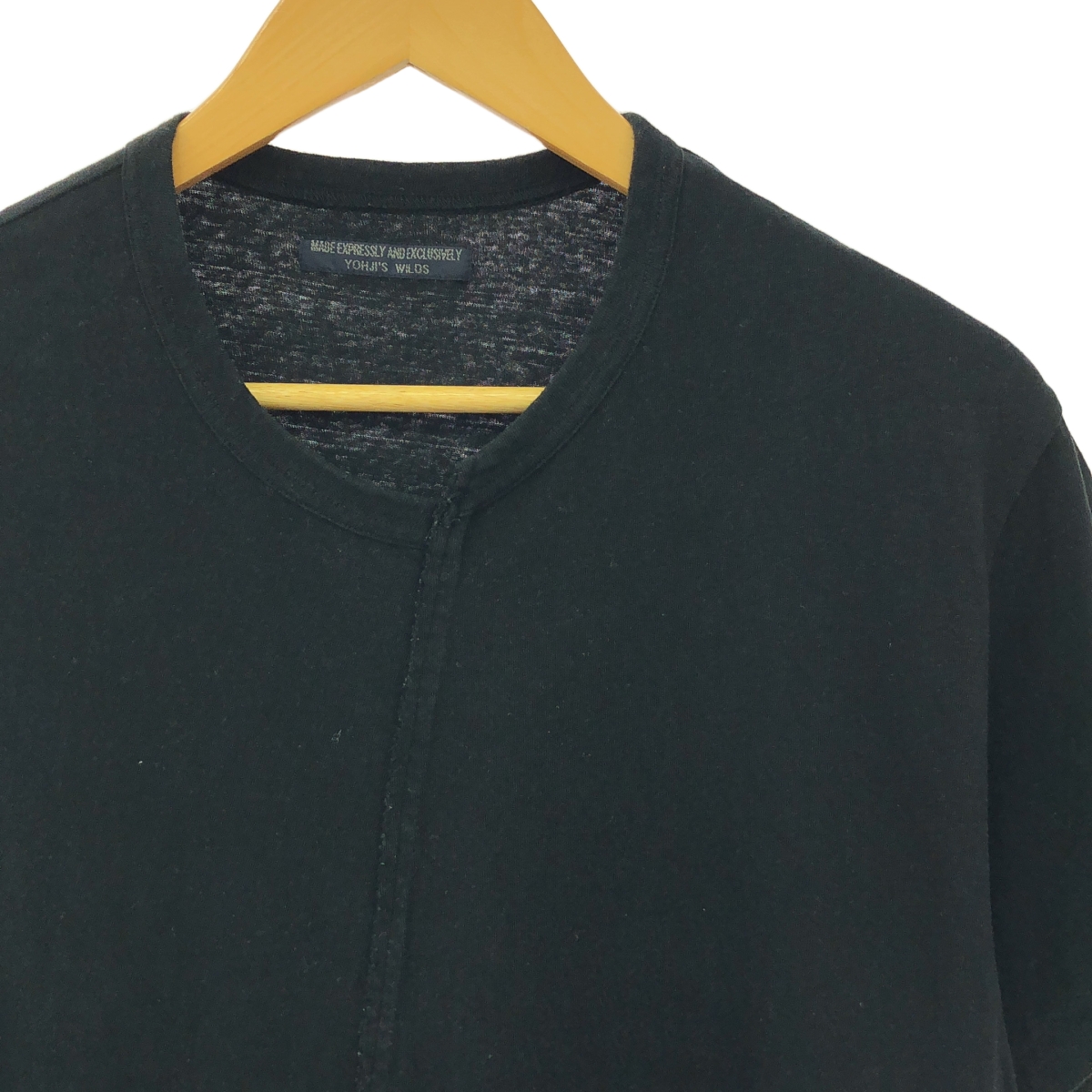 REGULATION Yohji Yamamoto / レギュレーションヨウジヤマモト 再構築 変形 アシンメトリー ロングカットソー Tシャツ