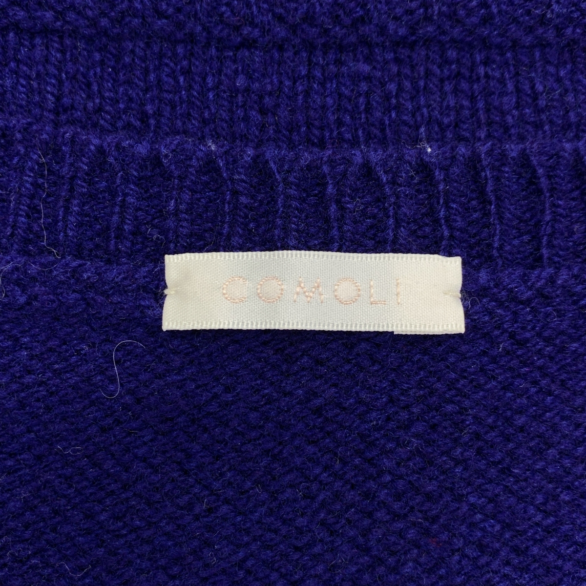 COMOLI / コモリ ラムズウール ガンジーネックニット