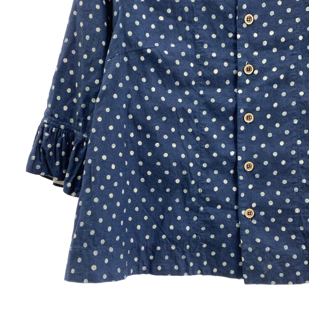 45r / フォーティファイブアール ドット オックスプリント レフアブラウス