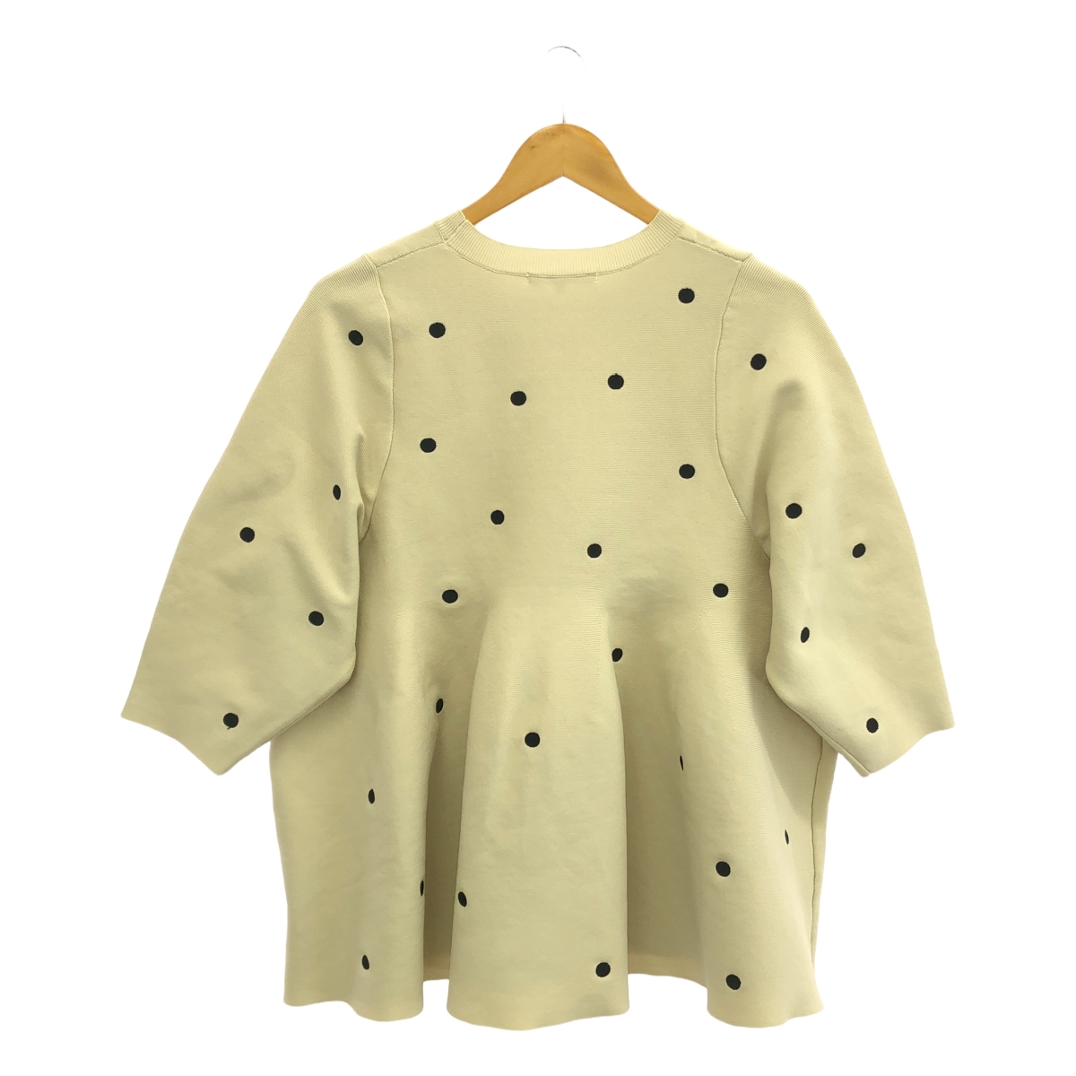 CADUNE / カデュネ ドット ペプラム チュニック トップス