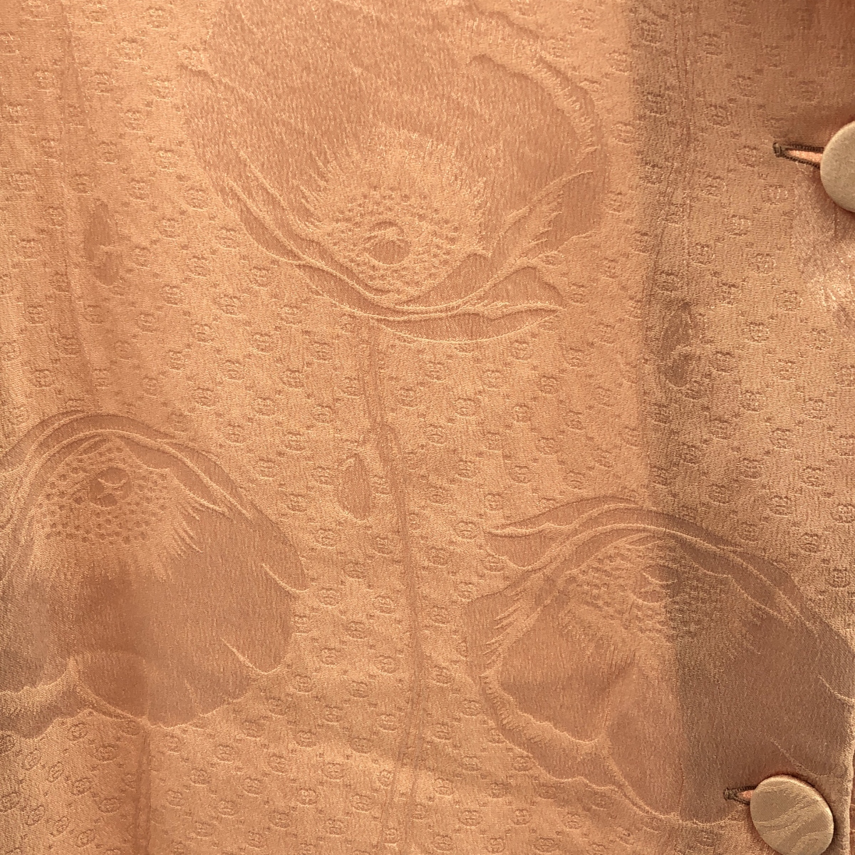 GUCCI / グッチ silk 100％ / シルク ジャガード オープンカラー シャツ ブラウス