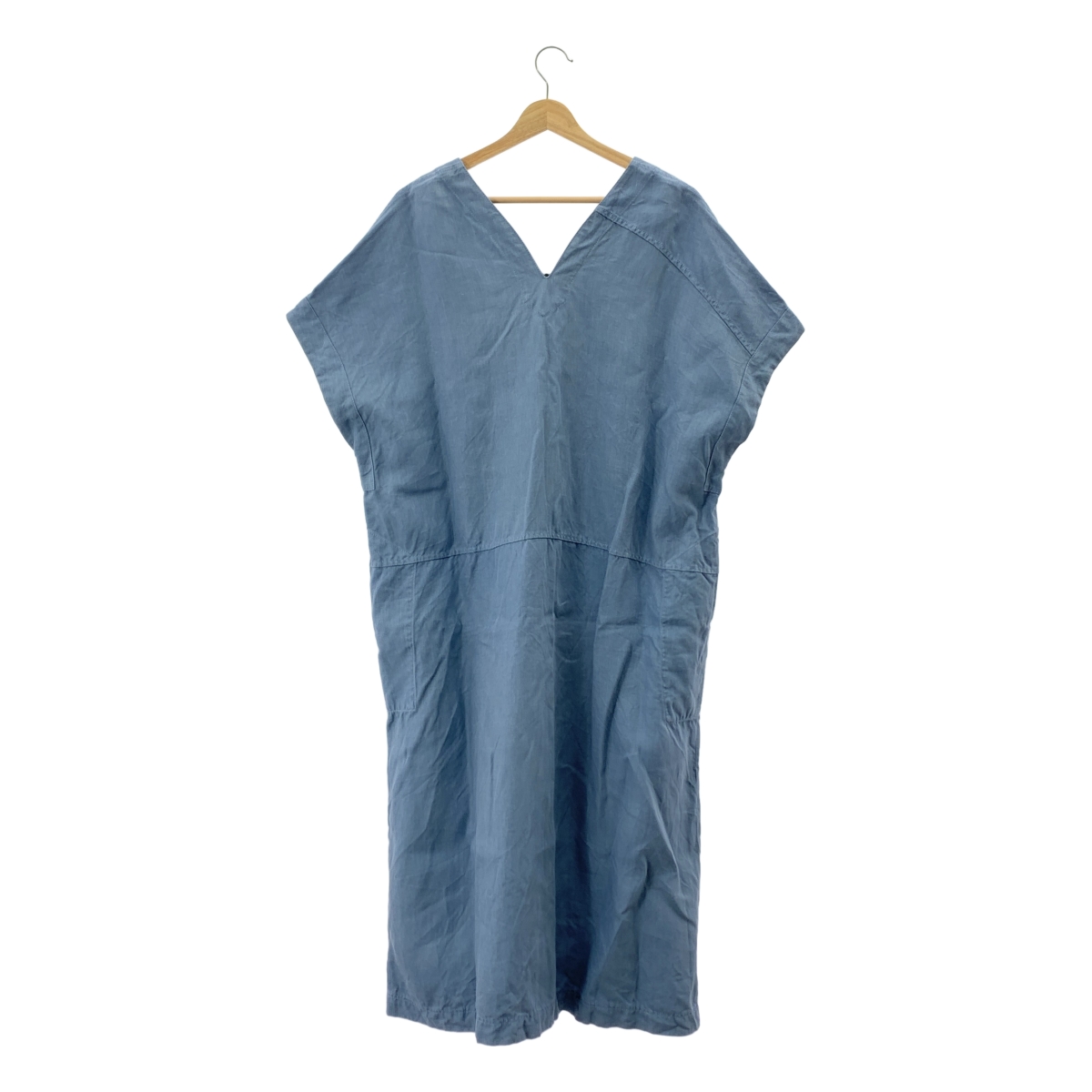 その他 リネン ノースリーブ カフタン ワンピース