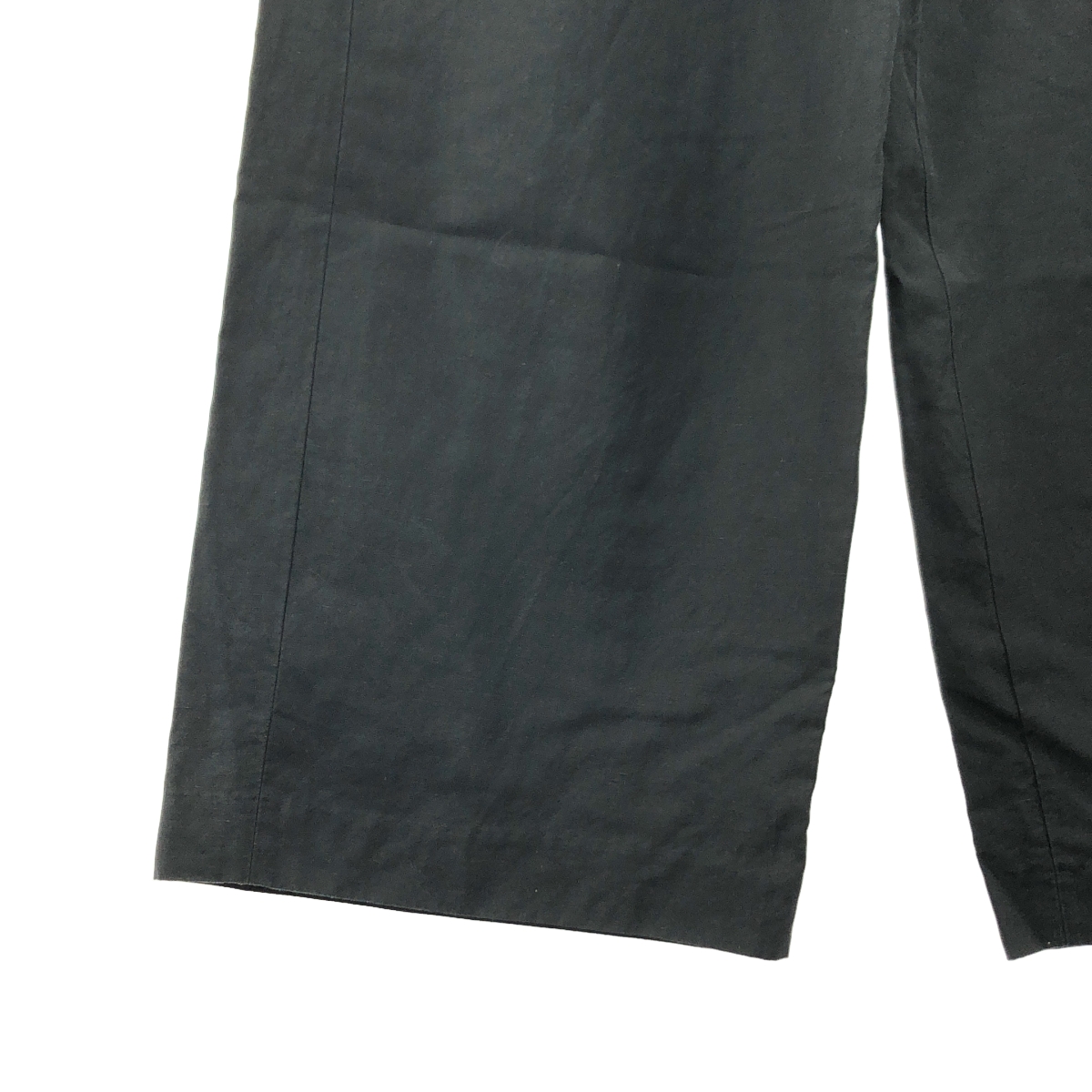 Curensology / カレンソロジー コットン リネン ダブル ウエストパンツ