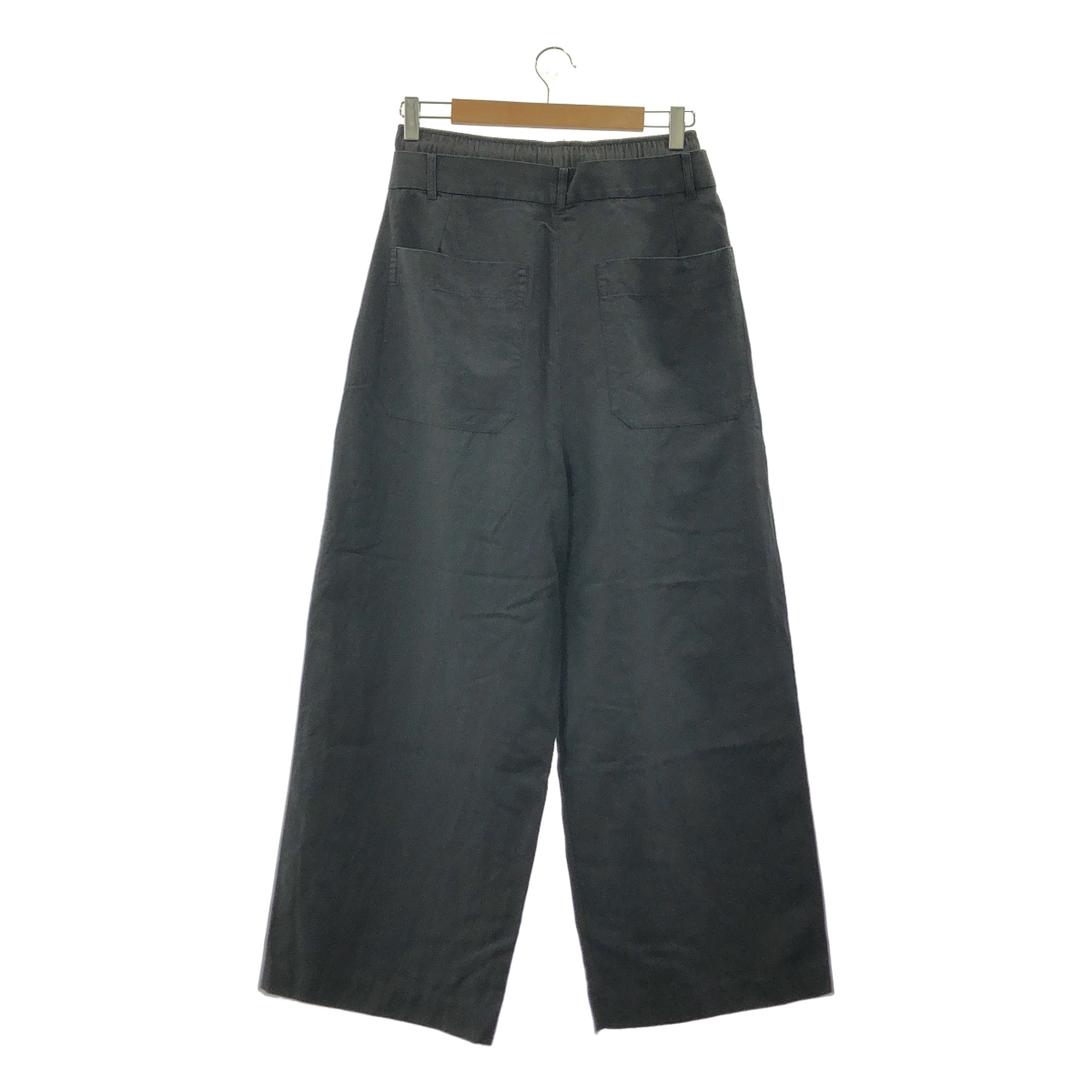 Curensology / カレンソロジー コットン リネン ダブル ウエストパンツ