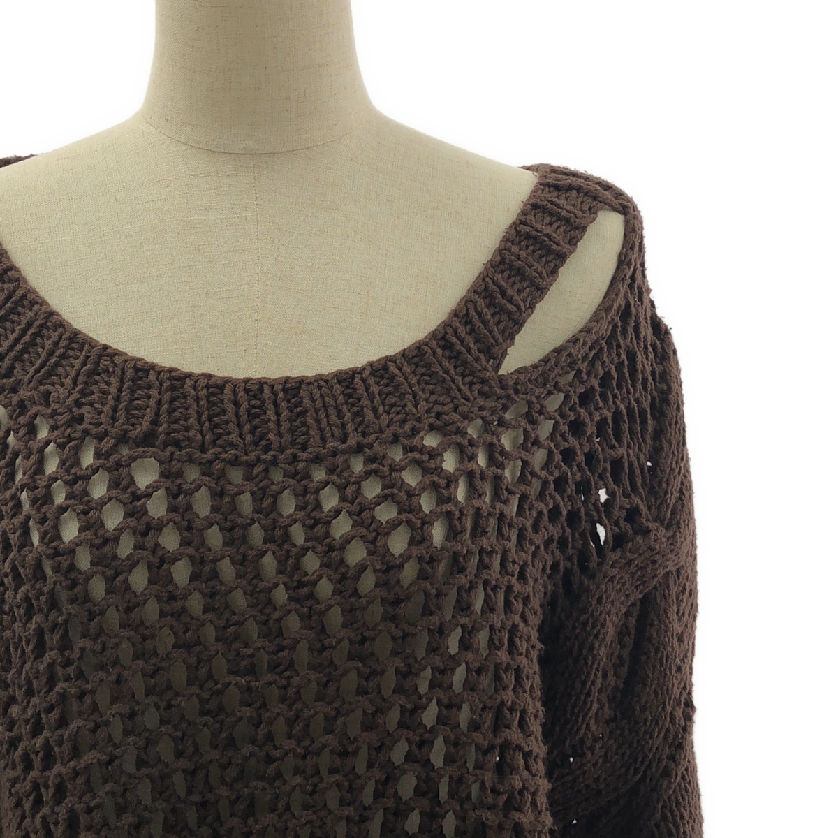 JUN MIKAMI / ジュンミカミ コットン オーバーサイズ ローゲージニット