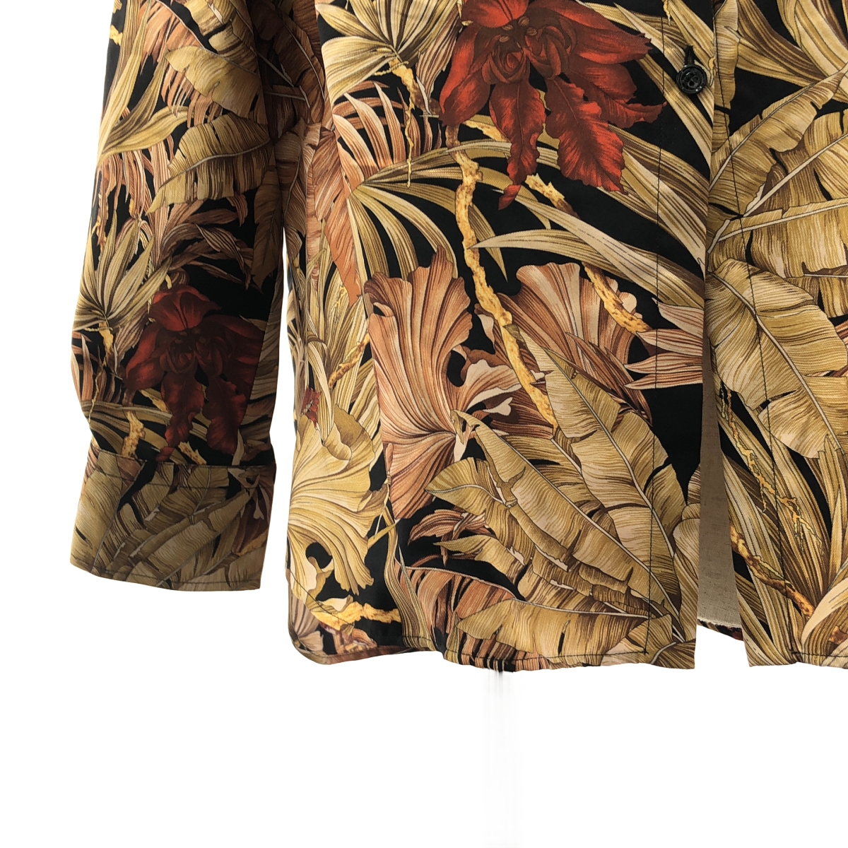 Salvatore Ferragamo / サルヴァトーレフェラガモ silk 100％ / シルク 総柄 オーバー シャツ ブラウス