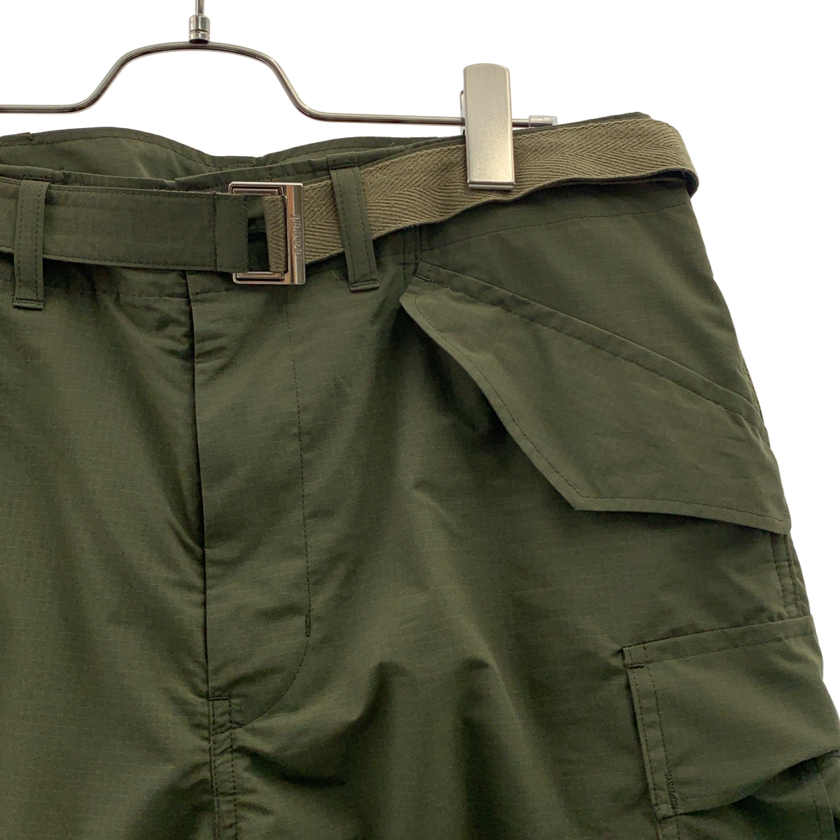 sacai / サカイ Rip Stop Cargo Pants / リップストップ ベルテッド ミリタリー カーゴ ワイド パンツ