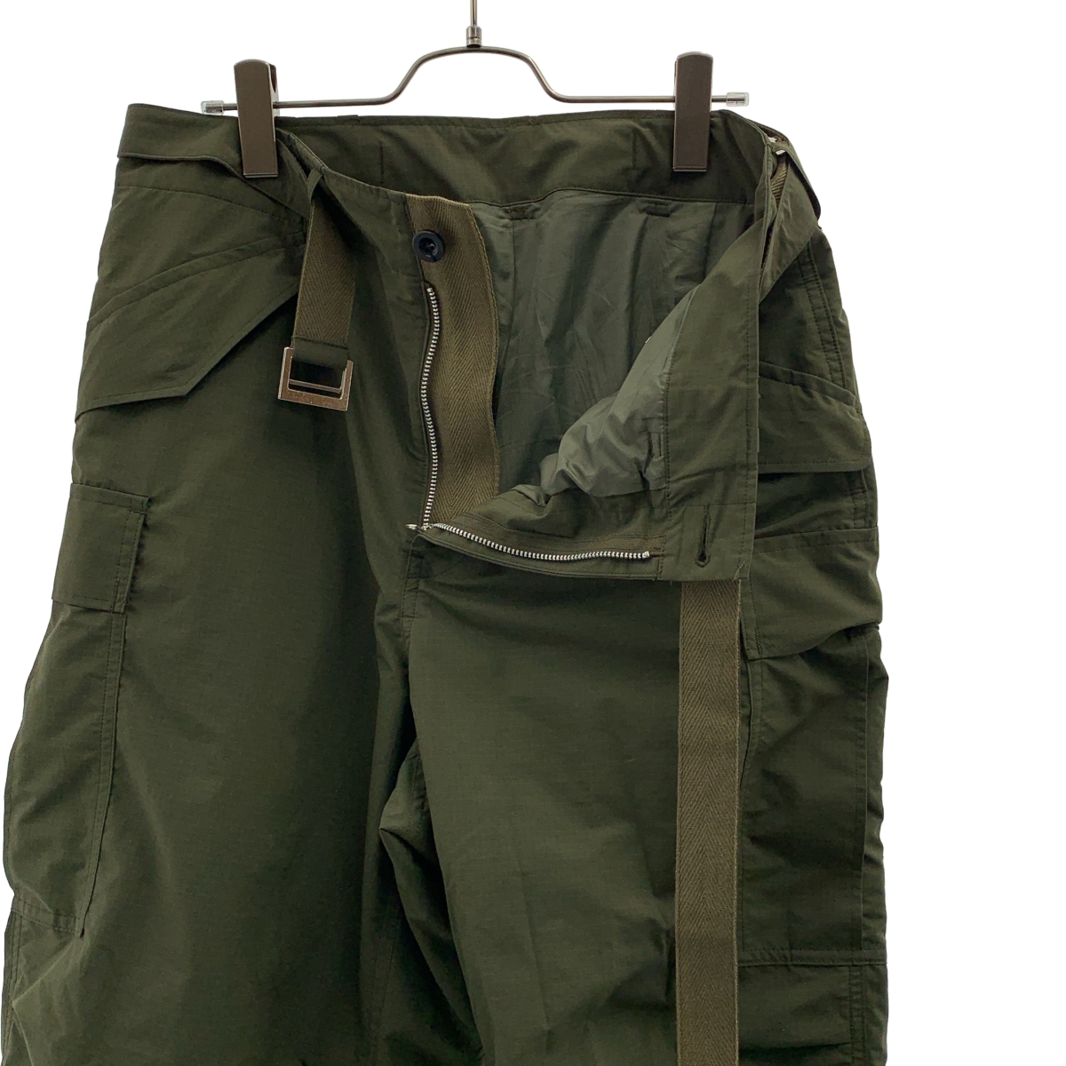 sacai / サカイ Rip Stop Cargo Pants / リップストップ ベルテッド ミリタリー カーゴ ワイド パンツ