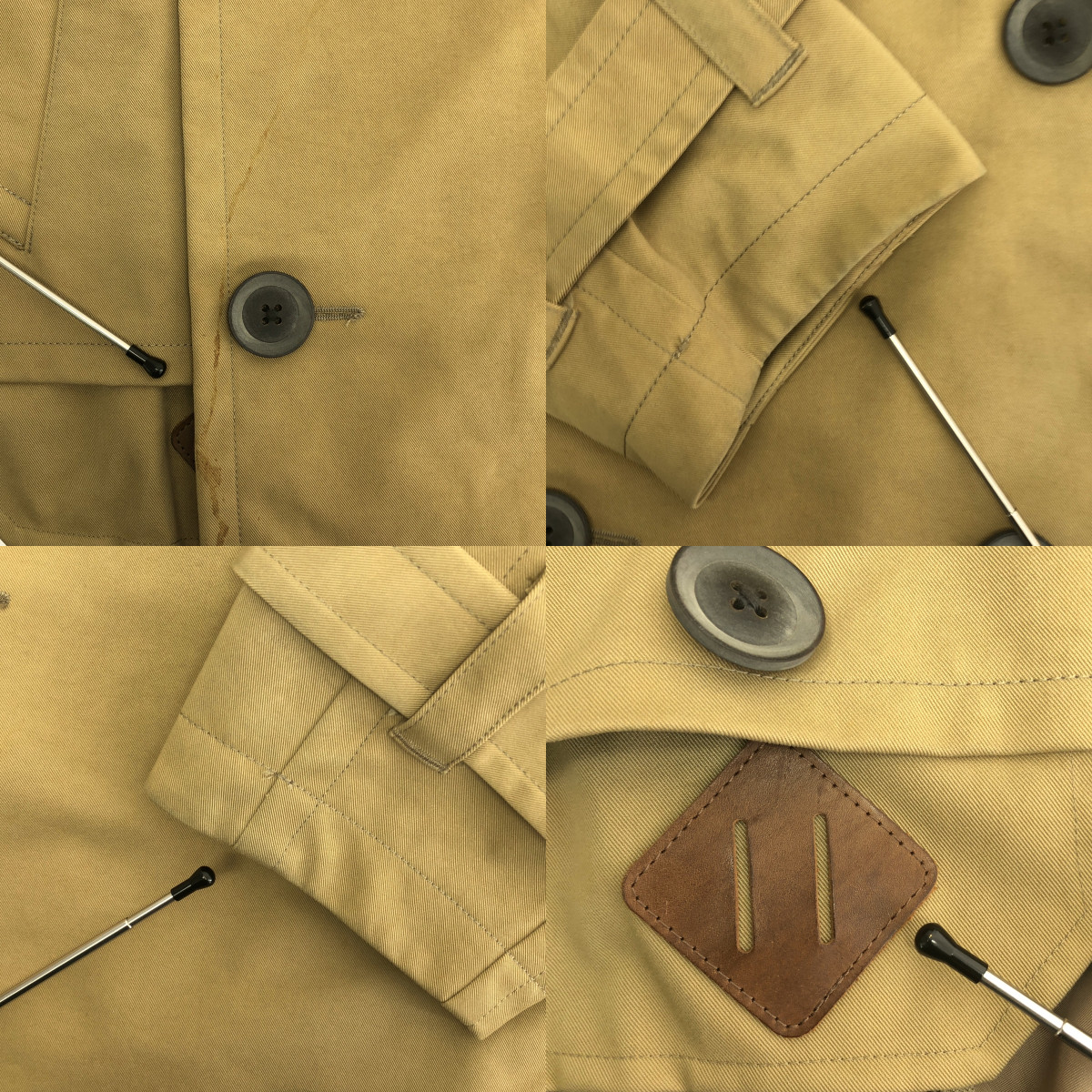 kolor / カラー ナイロンツイル スリーレイヤー アシンメトリー トレンチコート