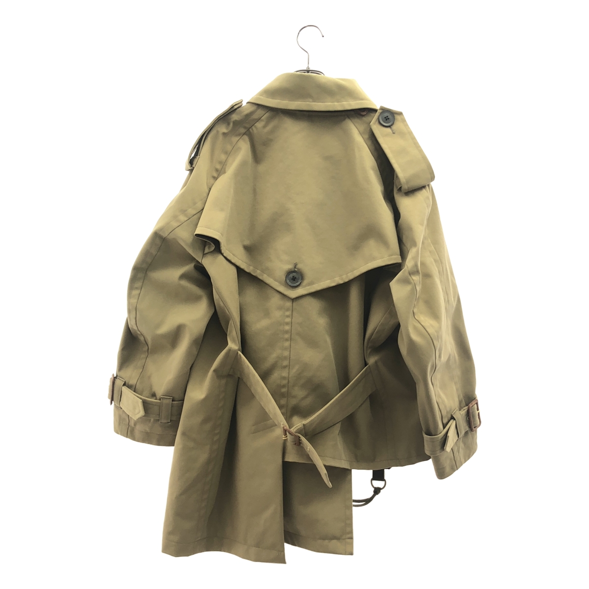 kolor / カラー ナイロンツイル スリーレイヤー アシンメトリー トレンチコート