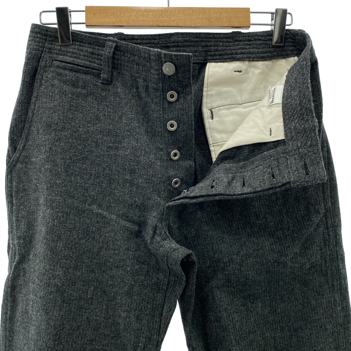 SASSAFRAS / ササフラス SPRAYER PANTS コットンヘリンボーン スプレイヤーパンツ