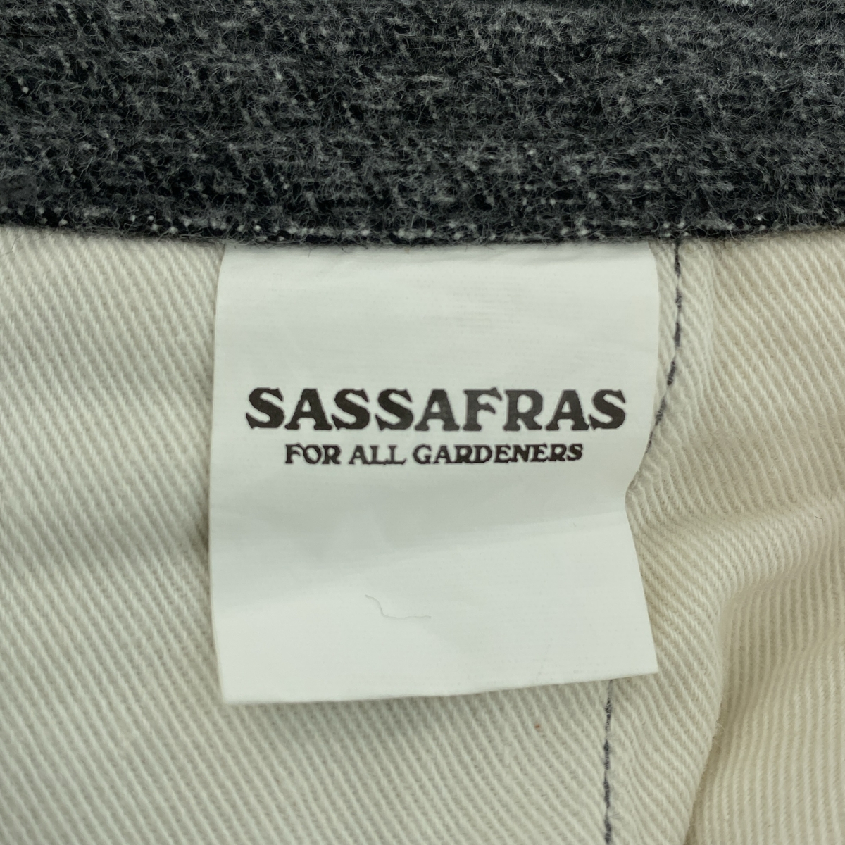 SASSAFRAS / ササフラス SPRAYER PANTS コットンヘリンボーン スプレイヤーパンツ