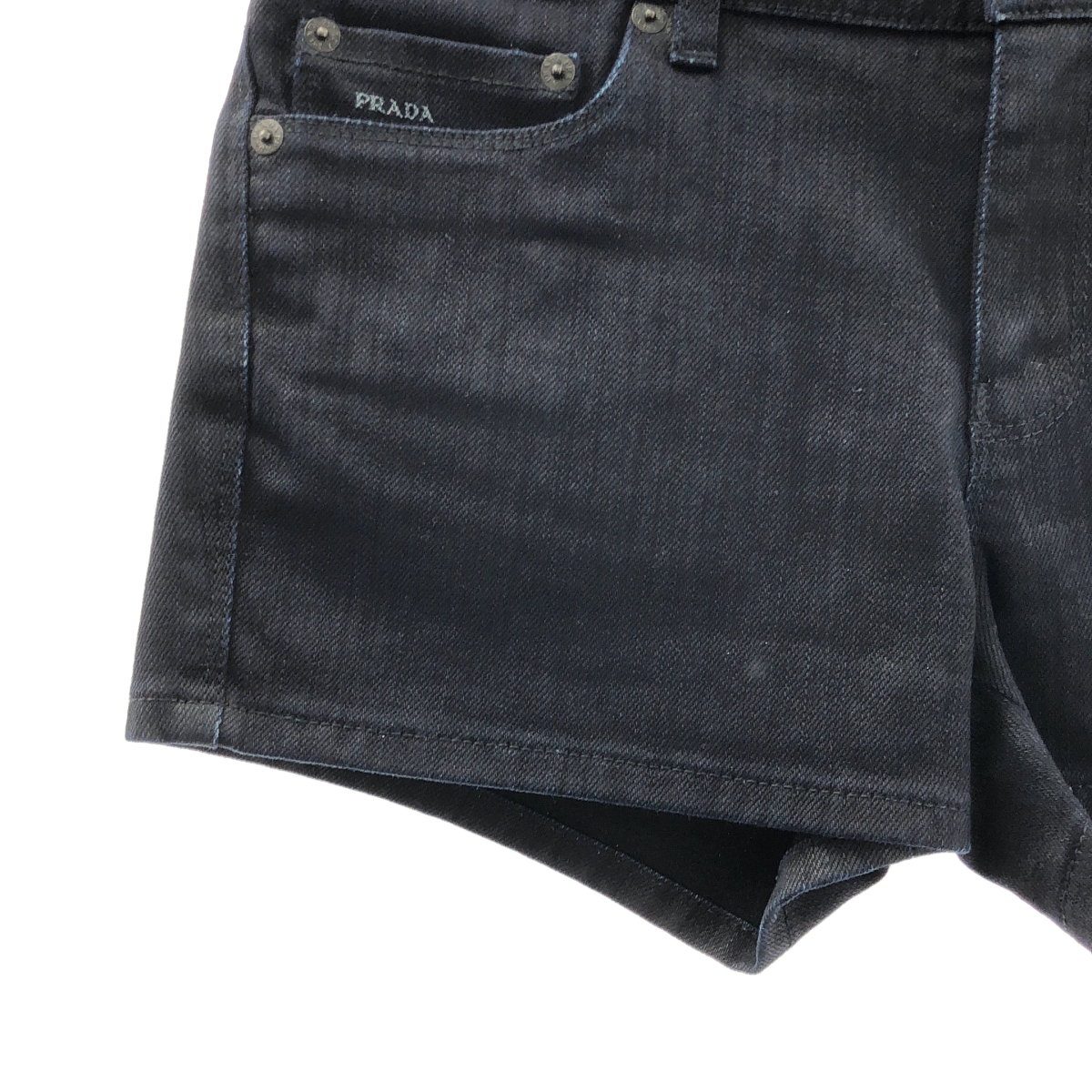 PRADA / プラダ リネン ベルテッド ショートパンツ