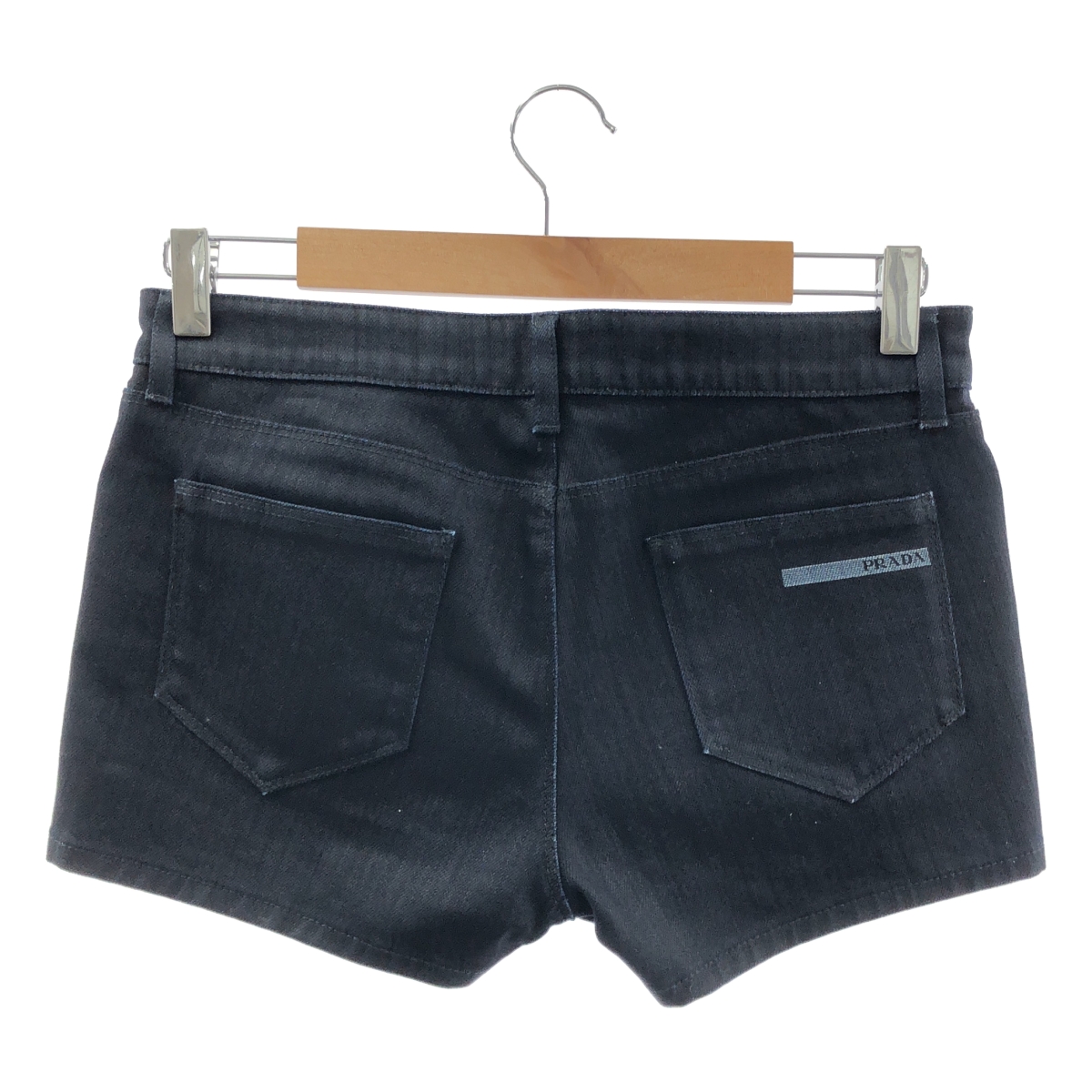 PRADA / プラダ リネン ベルテッド ショートパンツ